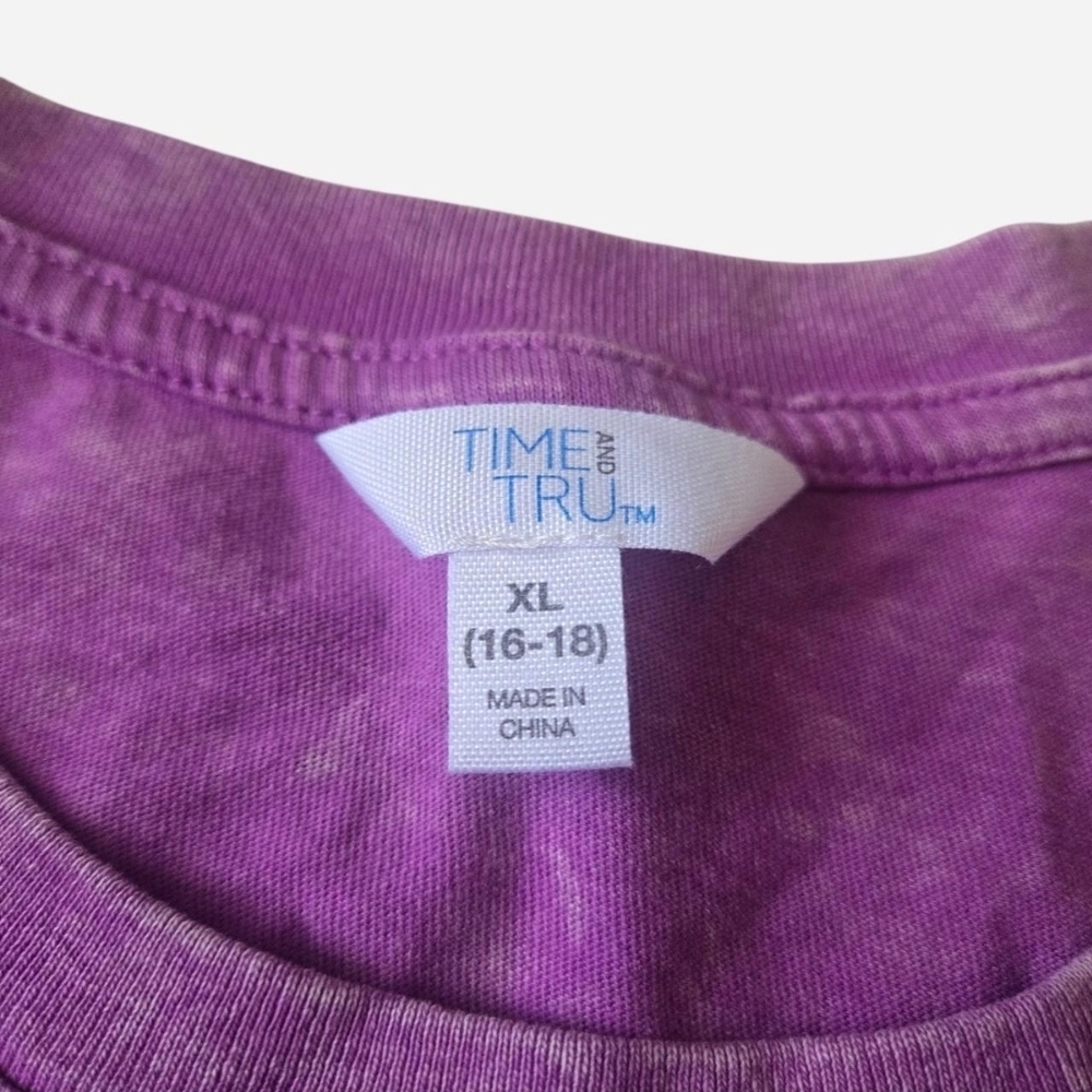 Purple T-Shirt Dress - Picture 2 of 4